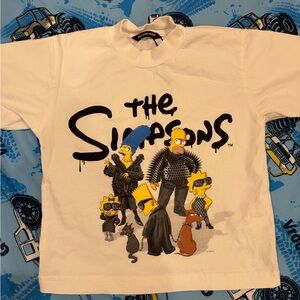 Balenciaga White Simpsons Graphic Tee